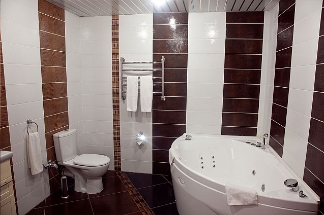 Стандарт с раздельными кроватями - Стандарт с раздельными кроватями - Санузел стандартный номер 1 категории с двумя раздельными кроватями,джакузи